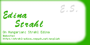 edina strahl business card